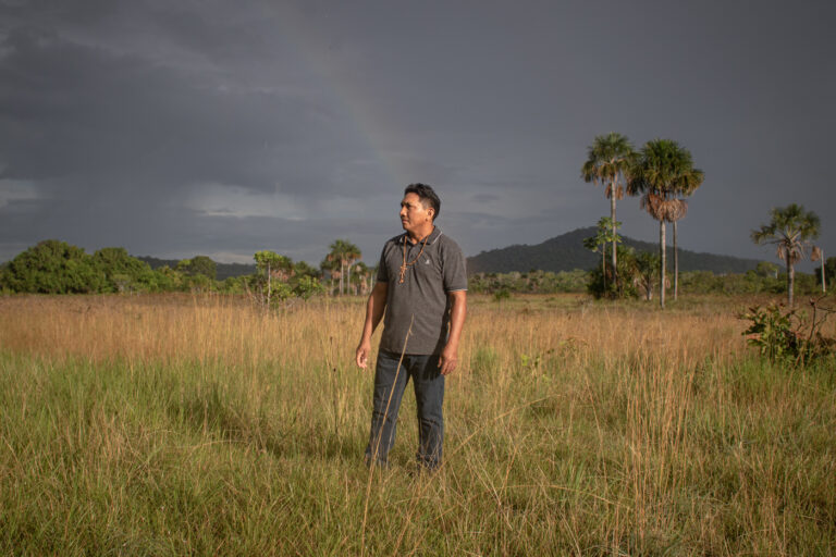 Aldenísio Pereira da Silva, a teacher of Indigenous education in the Tabalascada Indigenous Community.