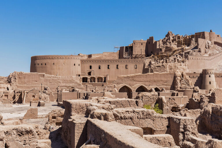 Arg-e Bam in Iran, a trading center on the famous Silk Road, known to be the largest adobe building in the world.