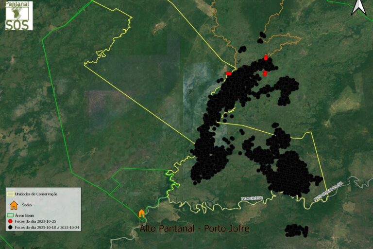 map fire pantanal