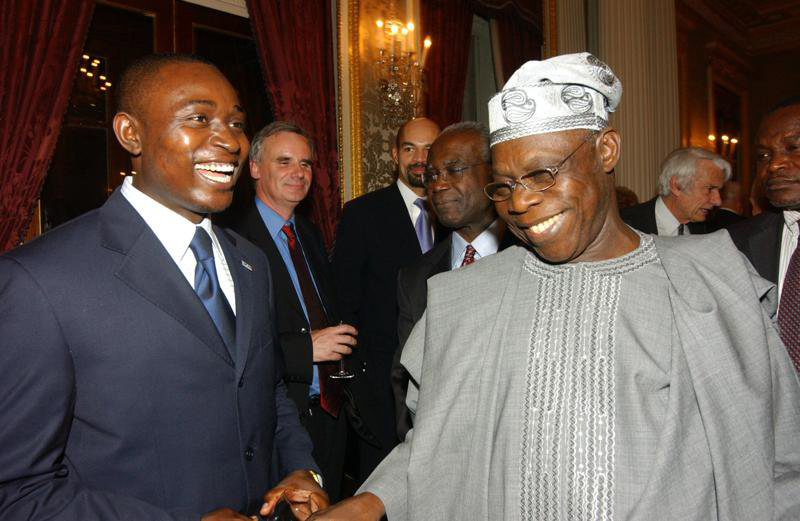 Akana meeting former Nigerian President, Olusegun Obasanjo