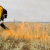 Setting a prescribed fire around vernal pools at Agate Desert Preserve. Image courtesy of Evan Barrientos/TNC.
